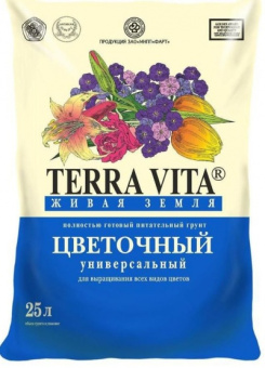 Живая земля цветочная 25 л (Норд Палп) 